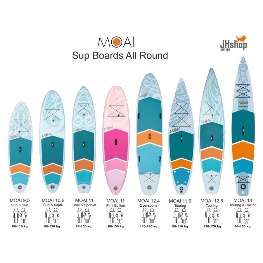 Moai Sup 9,5 Opblaasbaar supboard 