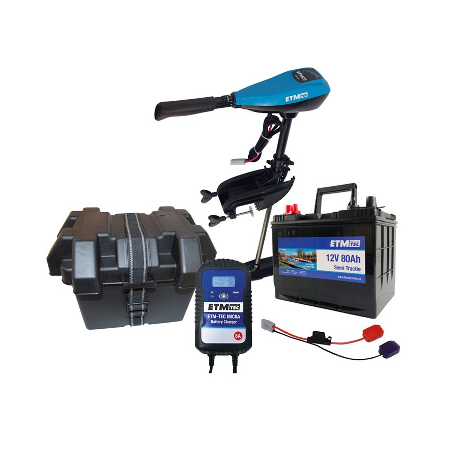 ETM-TEC Azure 50 Elektromotor compleet met Accu en Acculader