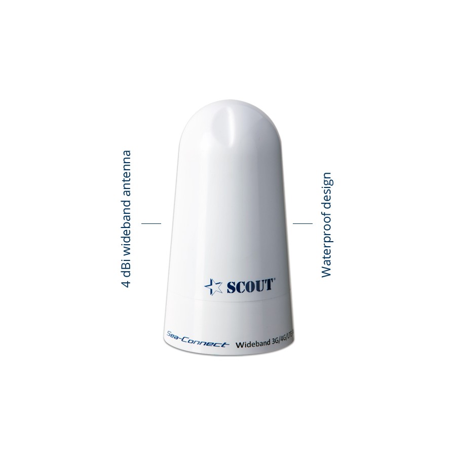 Sea-Connect 4dBi bandbreedte 3G/4G/5G ø11cm