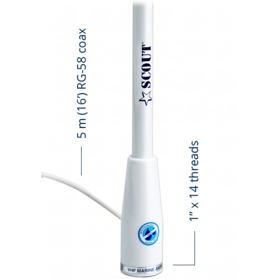 KS-22 polyester VHF 1,5mtr 3dB