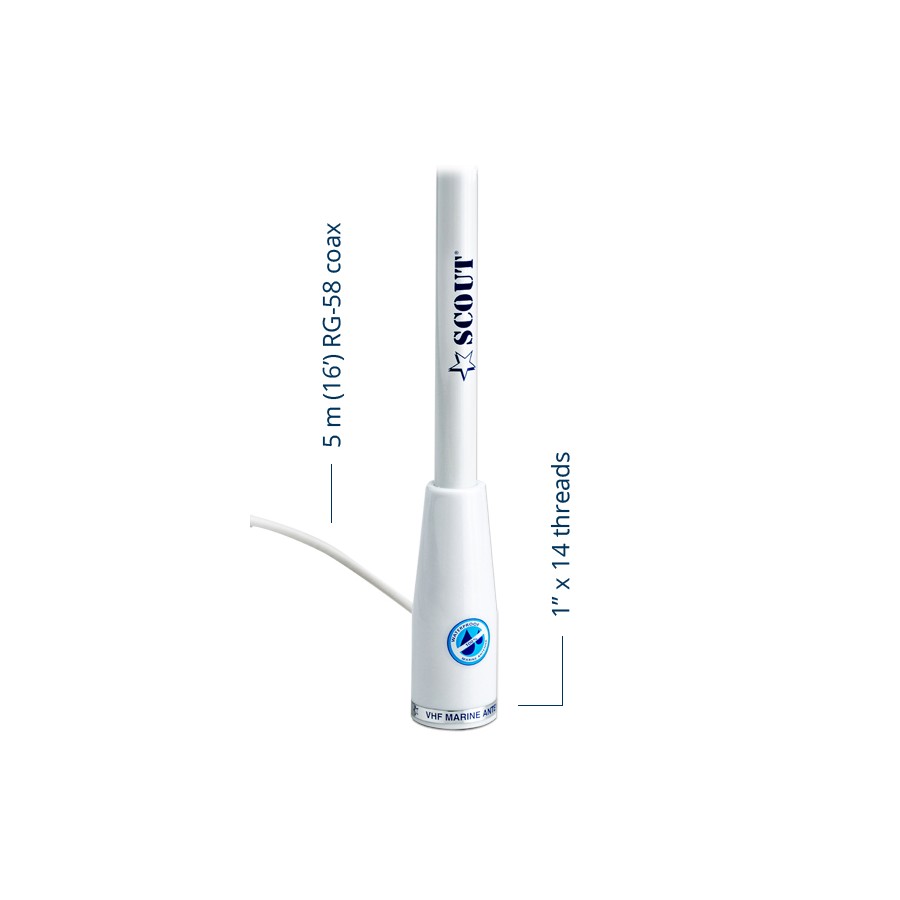 KS-22 polyester VHF 1,5mtr 3dB