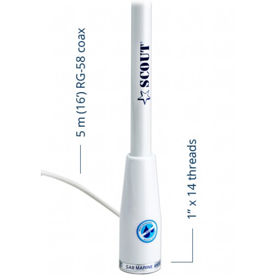 KS-121 Polyester 1,5mtr SAR 121.5 MHZ