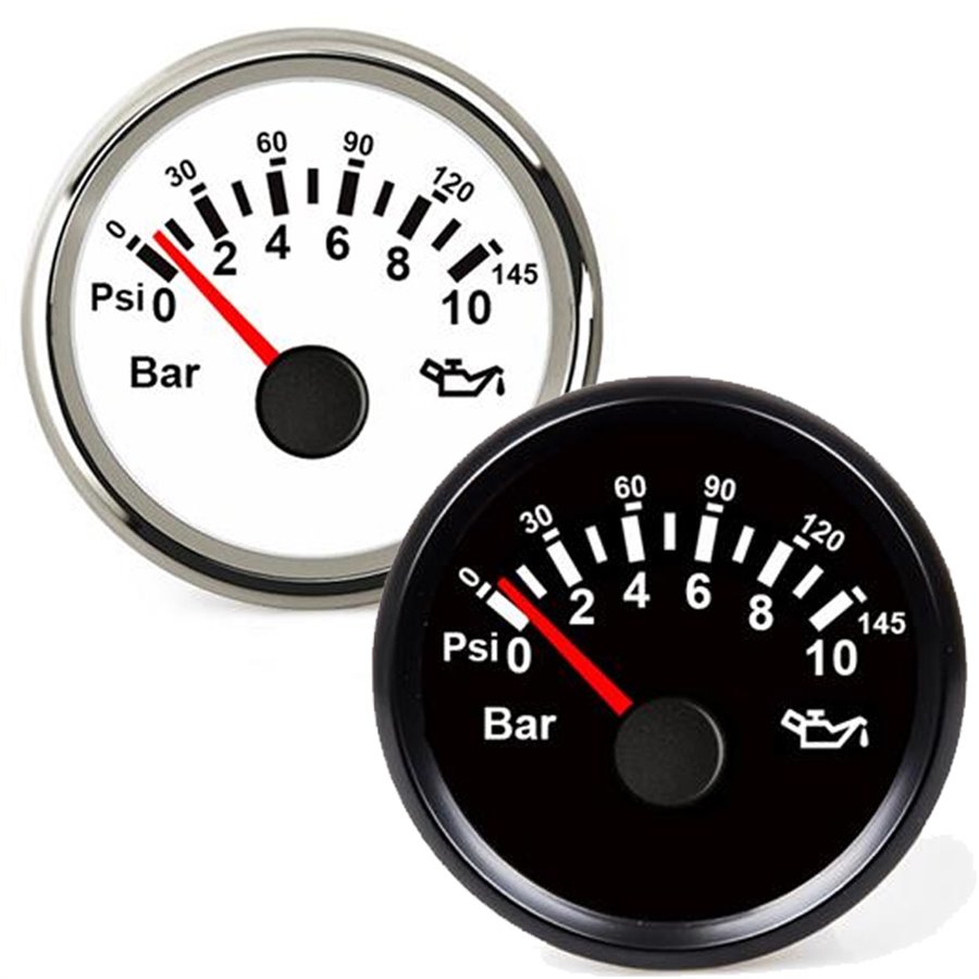 Oliedrukmeter 0-10 Bar 9 - 32 V