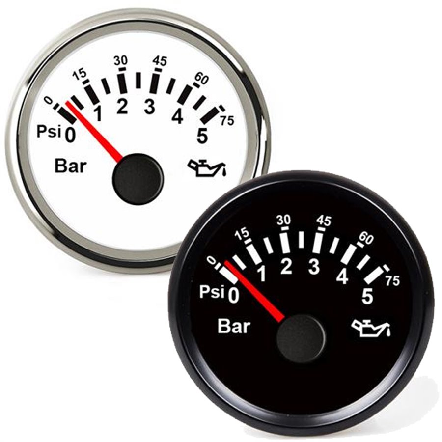 Oliedrukmeter 0-5 Bar 9 - 32 V