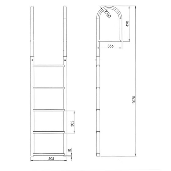 Steigertrap Aluminium