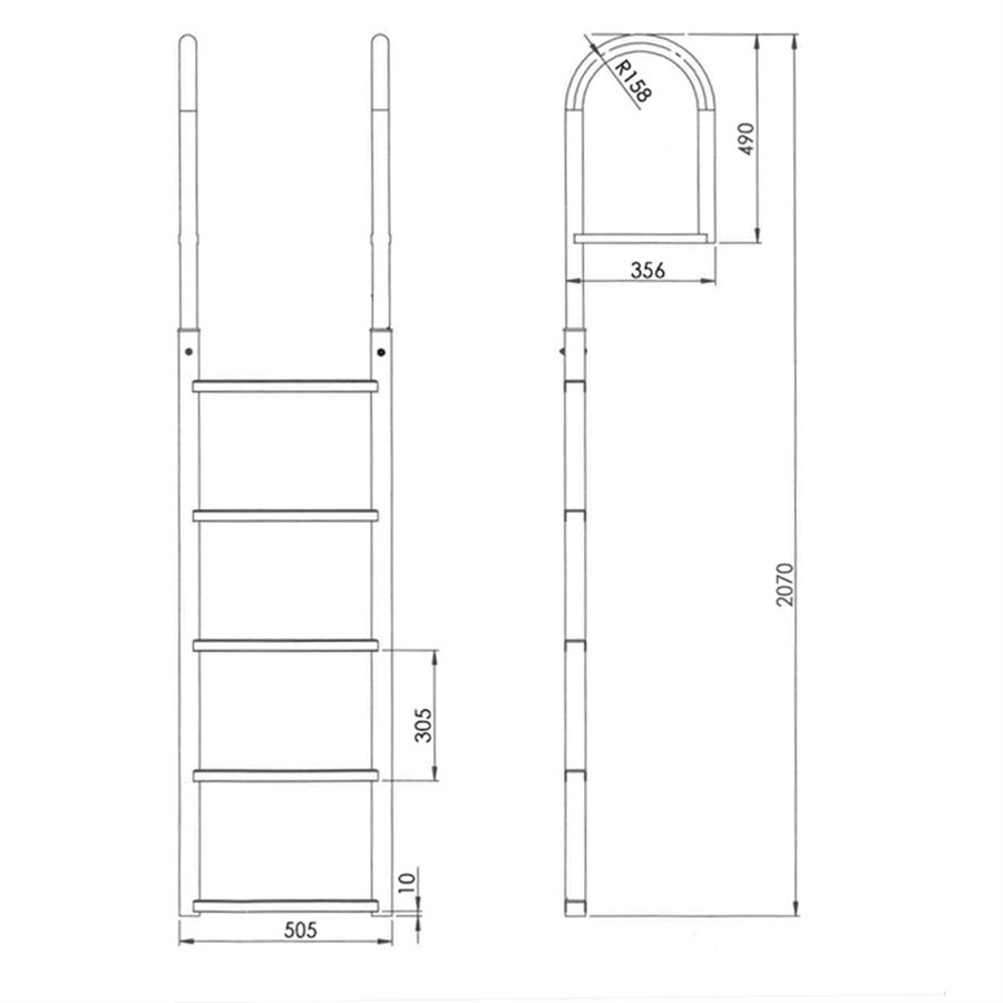 Steigertrap Aluminium