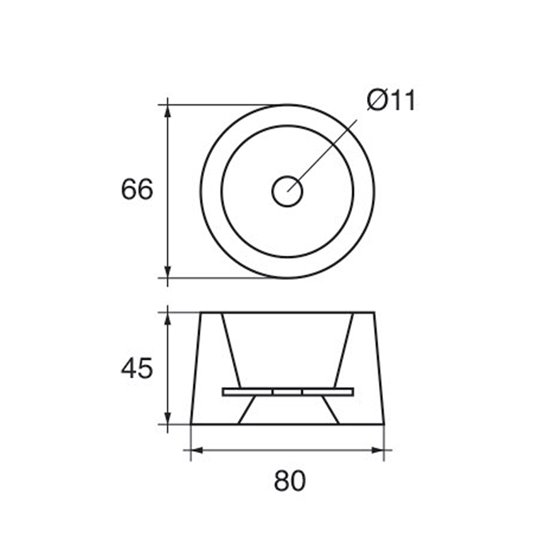 Huid-/Roerblad Anode Aluminium