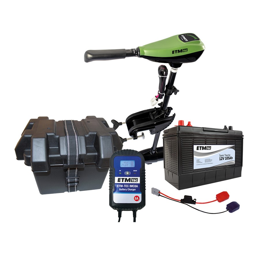 ETM-TEC Carp 60 Kortstaart Elektromotor set