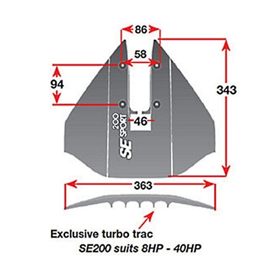 SE Sport 200 Hydrofoil Stabilisator