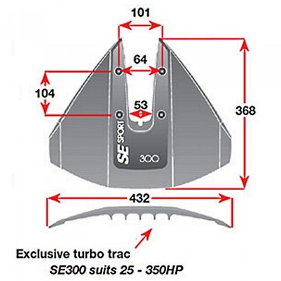 SE Sport 300 Hydrofoil Stabilisator