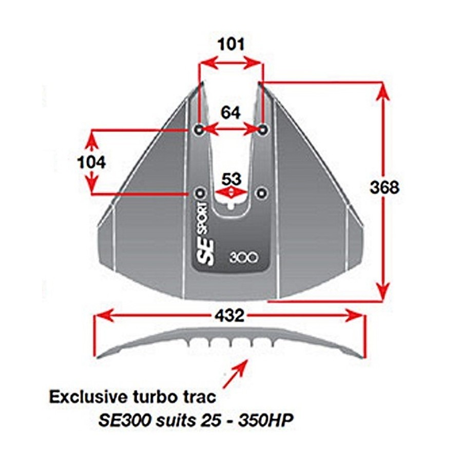 SE Sport 300 Hydrofoil Stabilisator